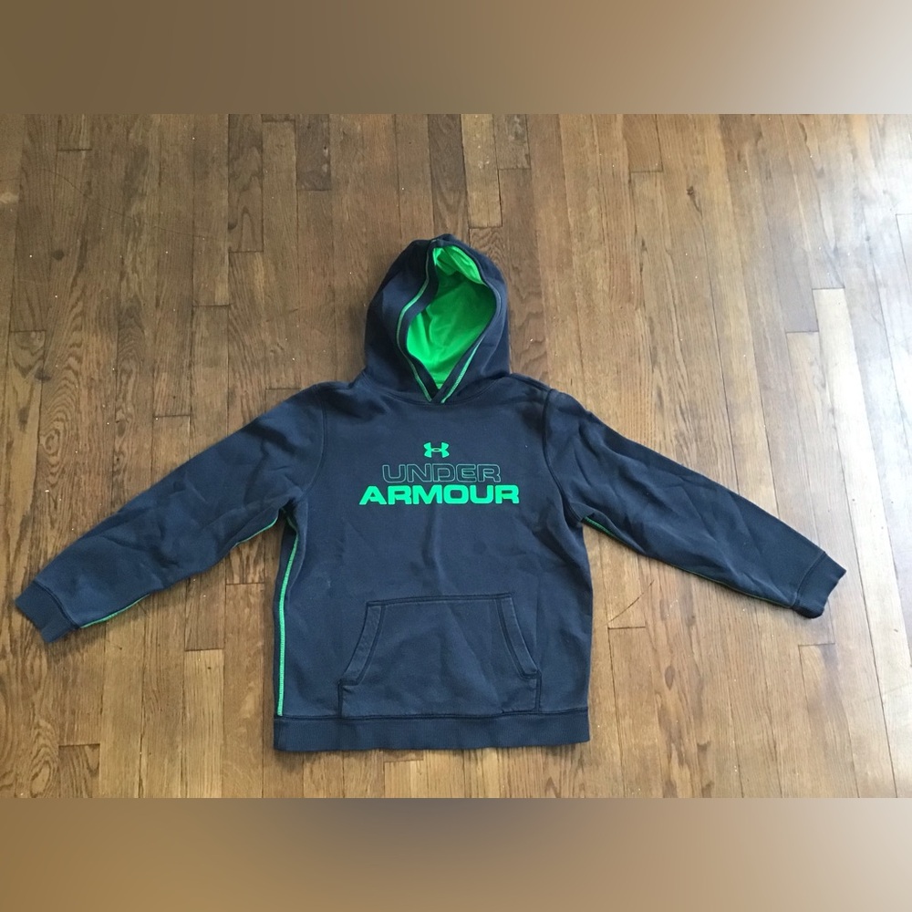 Under Armour Black sweatshirt with Lime Green accents